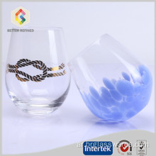 كأس ويسكي زجاجي للشرب بتصميم جديد